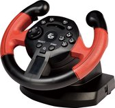 Gembird STR-UV-01 game controller Stuur PC,Playstation 3 Digitaal USB Zwart, Rood