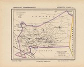 Historische kaart, plattegrond van gemeente Bakel c.a. in Noord Brabant uit 1867 door Kuyper van Kaartcadeau.com