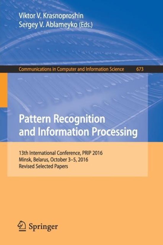 Pattern Recognition and Information Processing - cover