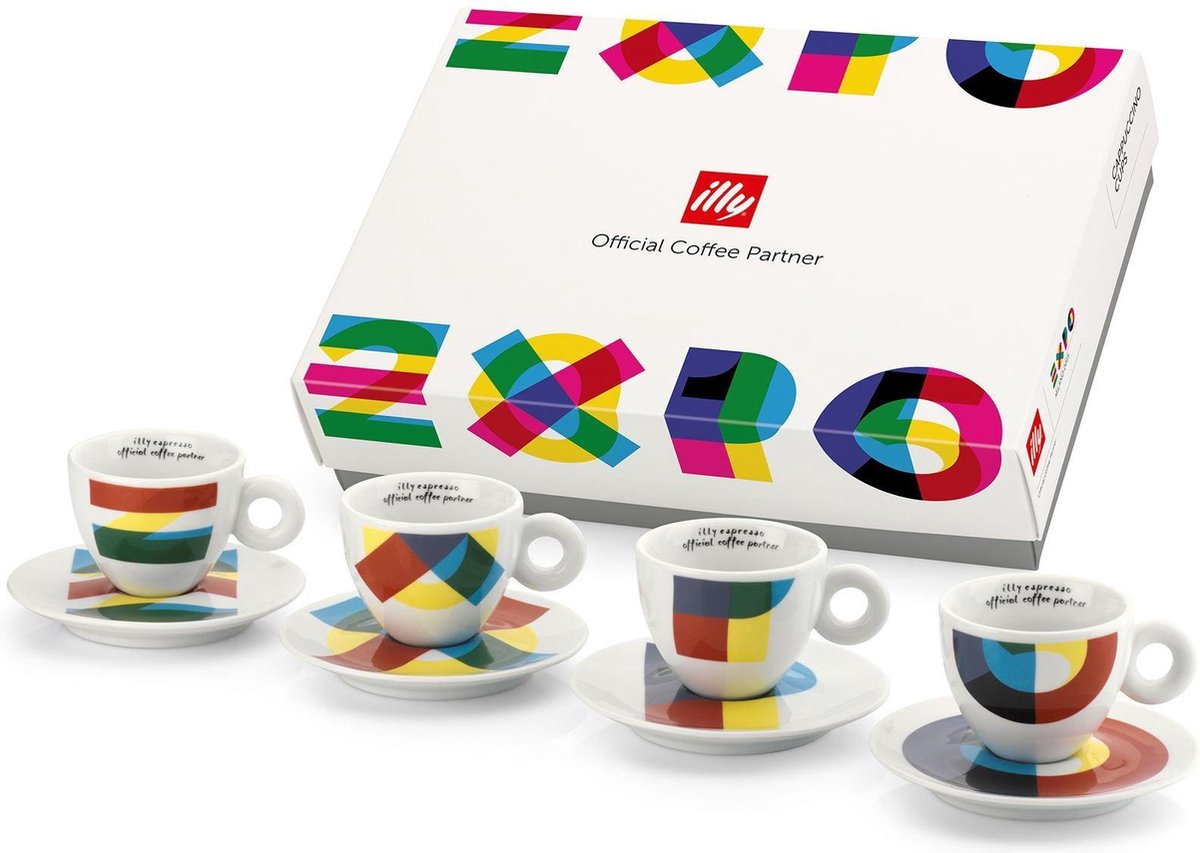 absorptie Vel Rechtsaf Illy Collection expo 4 espresso kop & schotel | bol.com