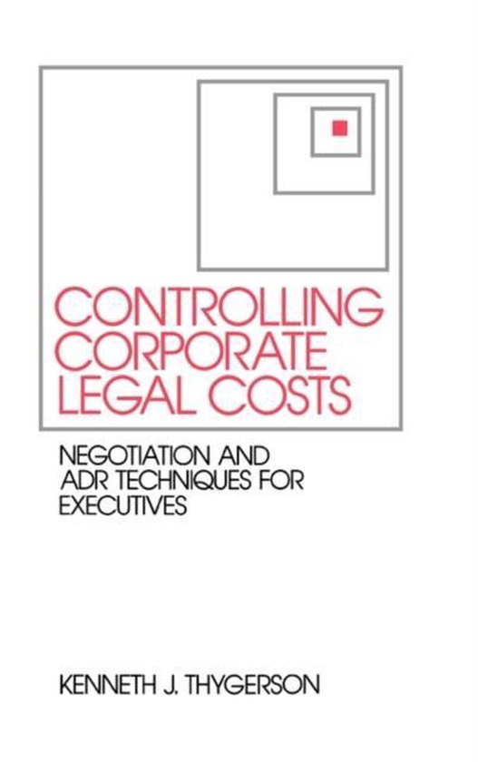 Controlling Corporate Legal Costs - cover