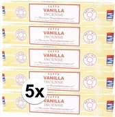 5x Nag Champa wierook Vanilla 15 gram