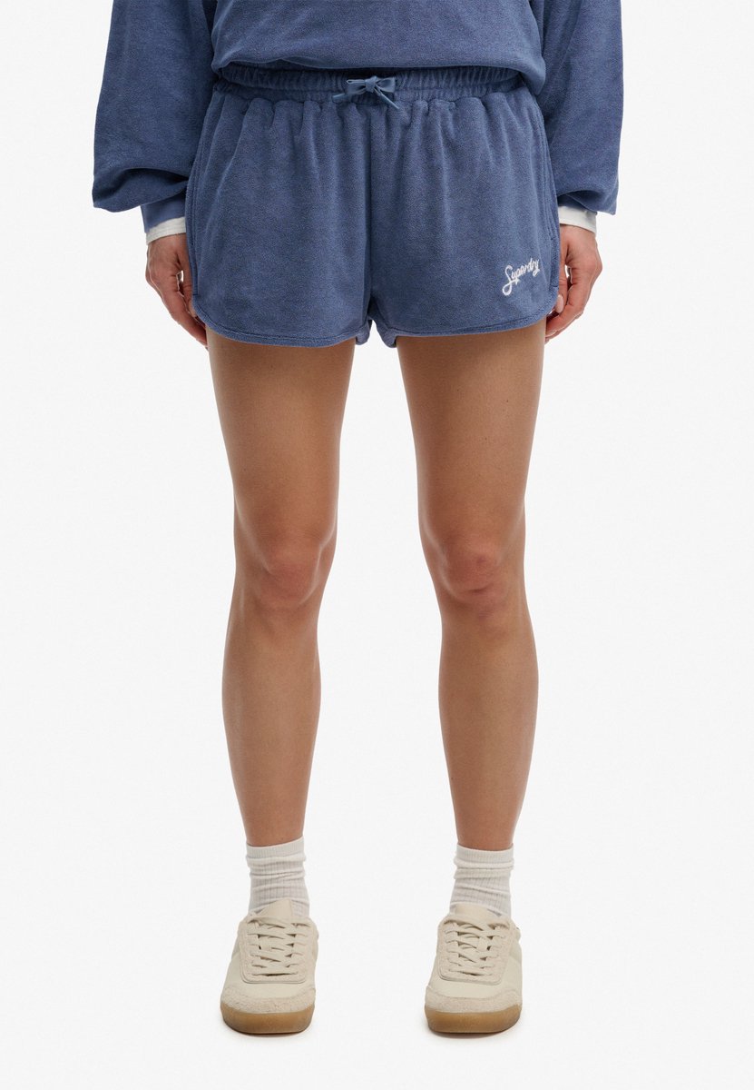 Superdry Heritage Terry Shorts Dames Korte broeken Vintage Indigo