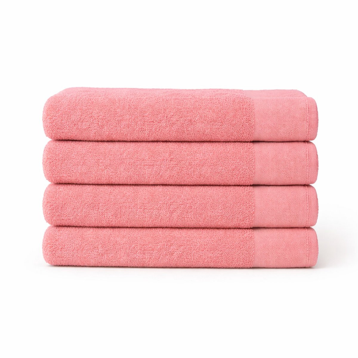Saphira FRESH Handdoeken – 90x180 cm – Set van 4 – Roze – 100% Katoen – Ultra Zacht – Hoog Absorptievermogen – Sneldrogend – Hotelkwaliteit
