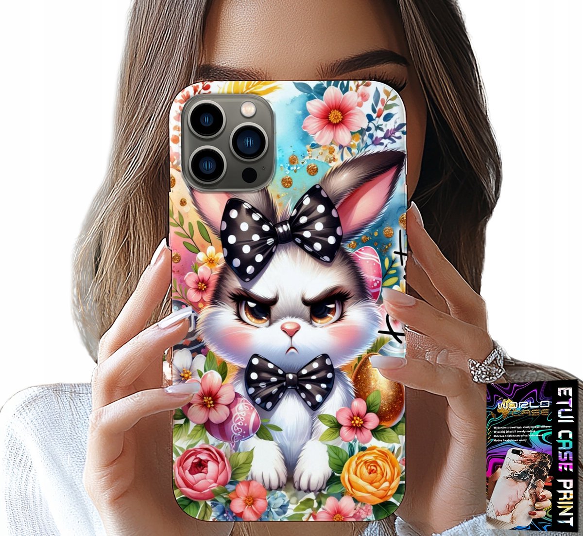 HOESJE VOOR IPHONE 11 PRO - PAASHAAS, HAAS, EIEREN + GLAS