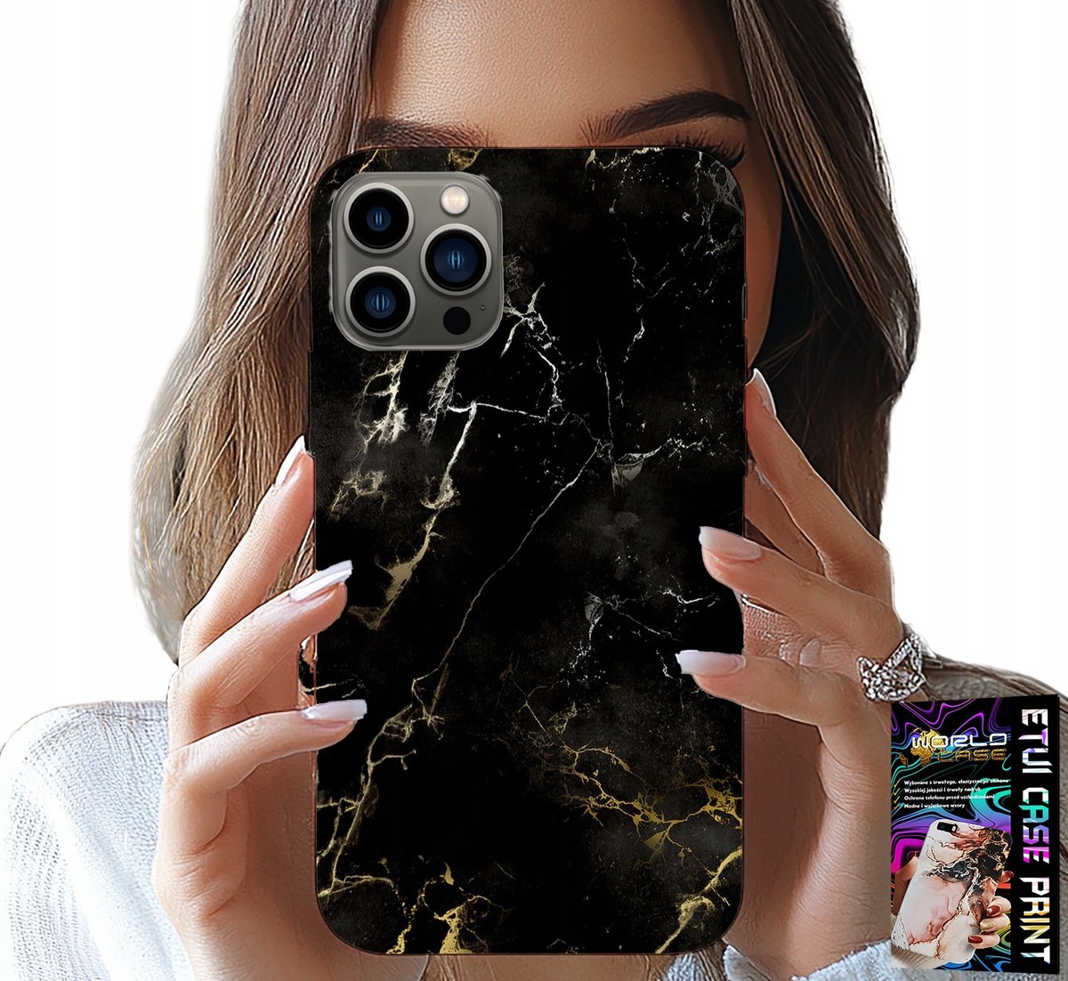HOESJE VOOR IPHONE 11 PRO MAX - ELEGANT STEENPATROON