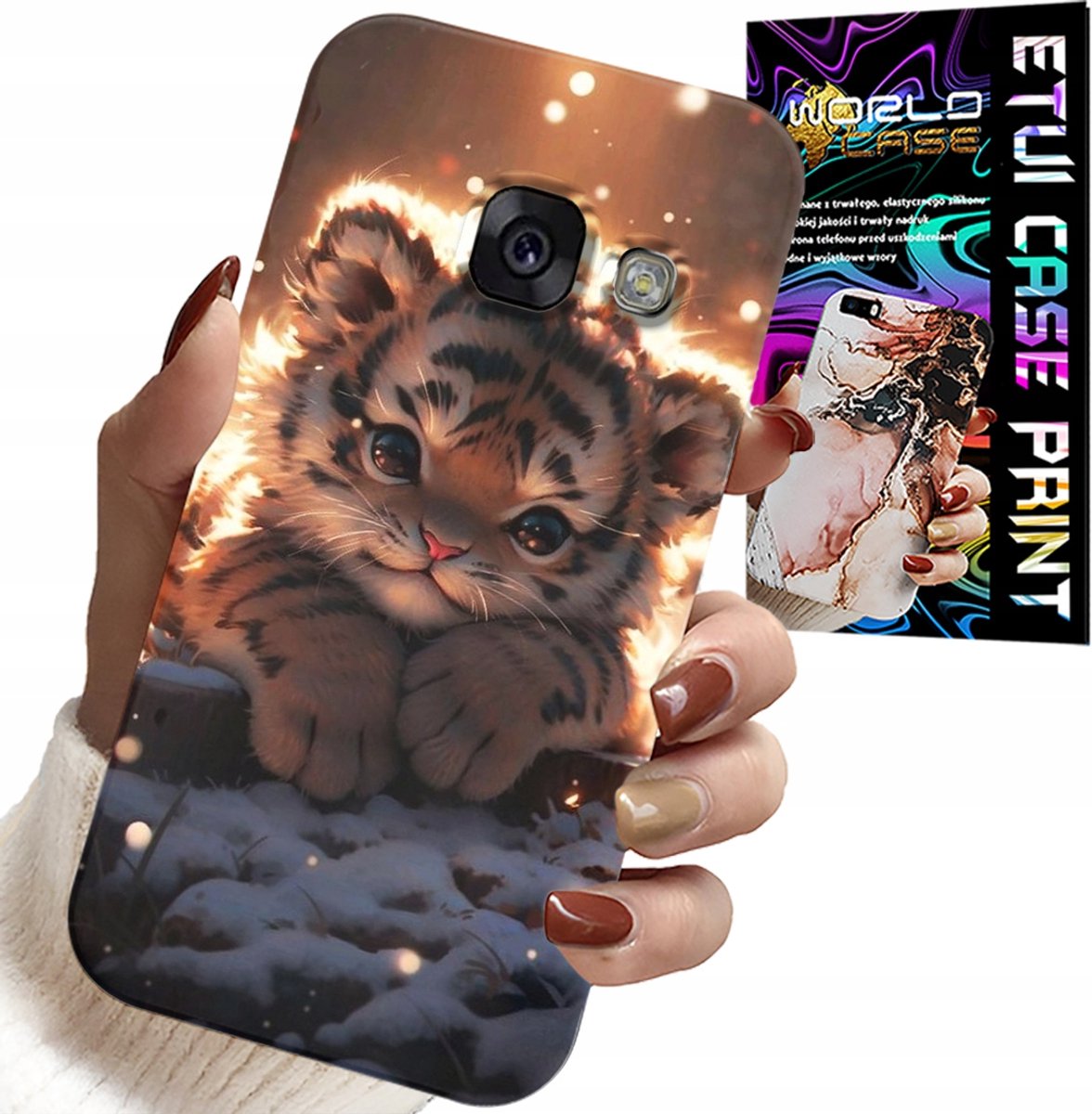 HOESJE VOOR SAMSUNG A5 2017 - MET EEN LEUKE TIJGERPRINT