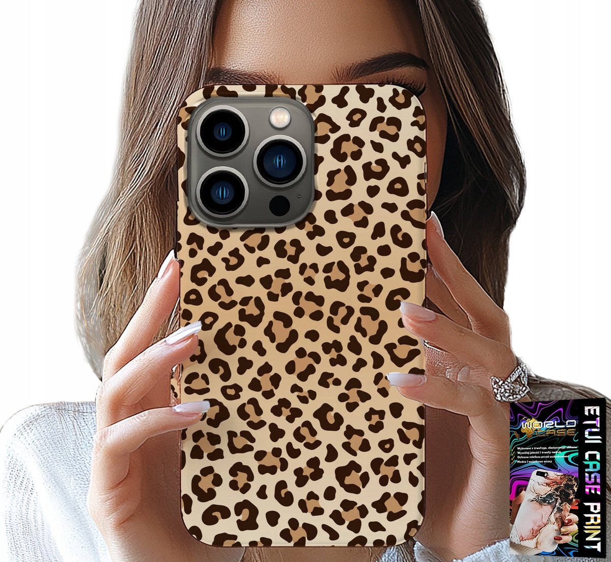 iPhone 15 Pro Max hoesje - Luipaardprint achterkant, modieuze vrouwelijke patronen