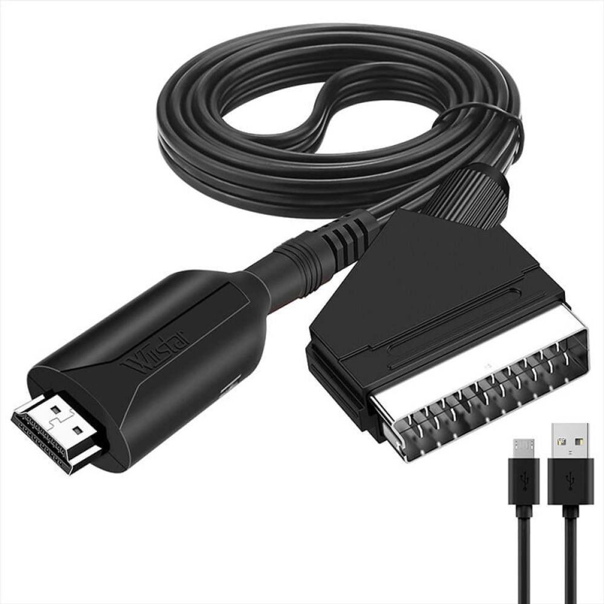 Scart-naar-Hdmi-converter - Av-adapter - 1080p60hz - 1-stuks - Zwart