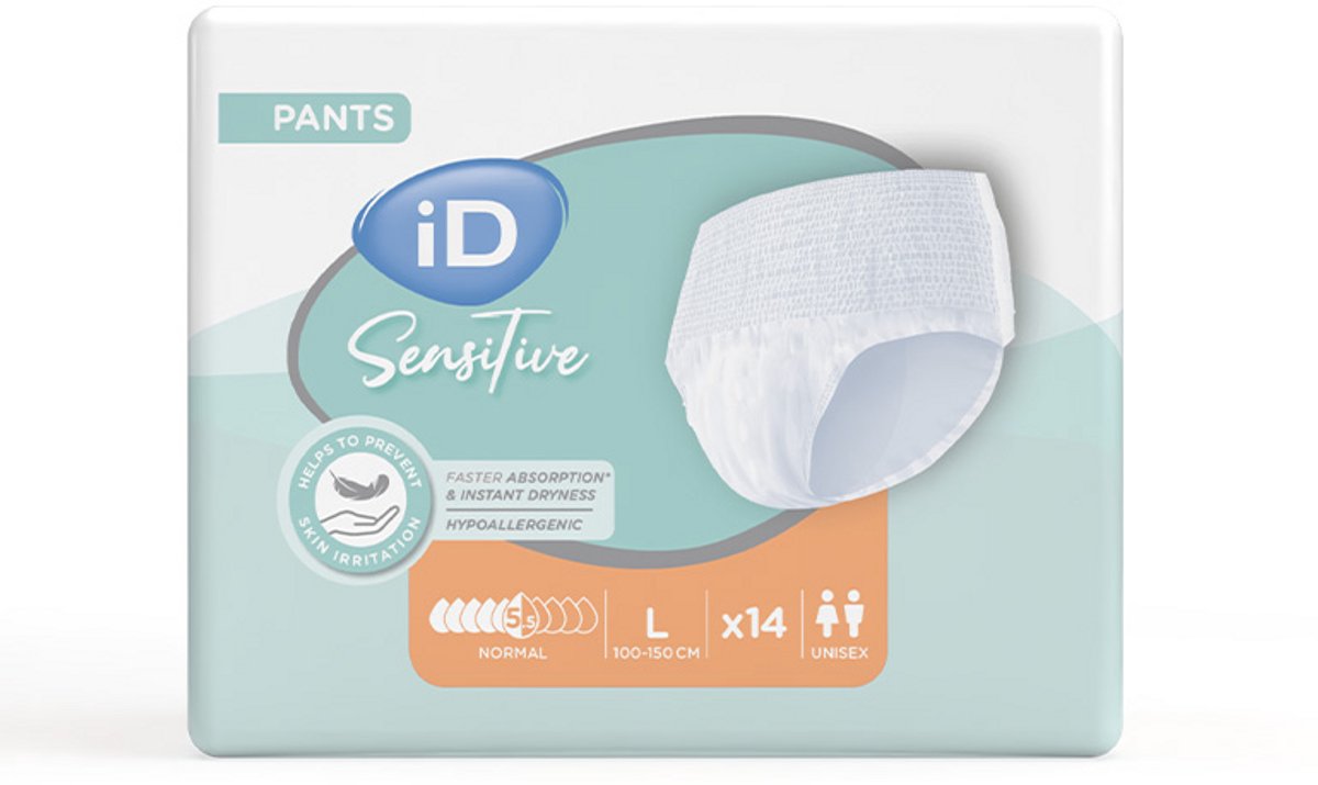 iD Sensitive Pants Normal Large - 16 pakken van 14 stuks