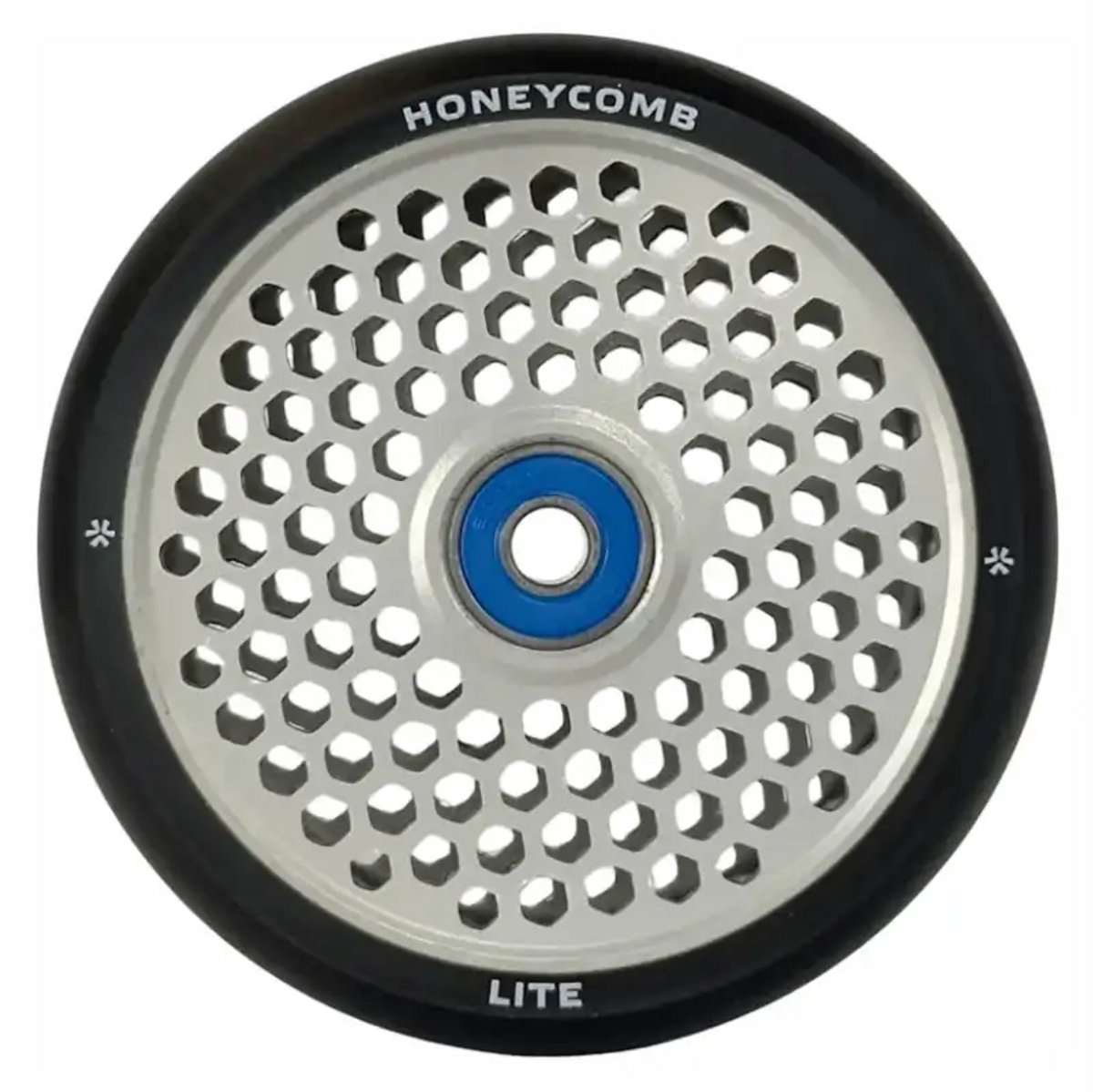 Union Honeycomb Lite - Stuntstepwiel - 110mm - Black Silver - Aluminiumkern