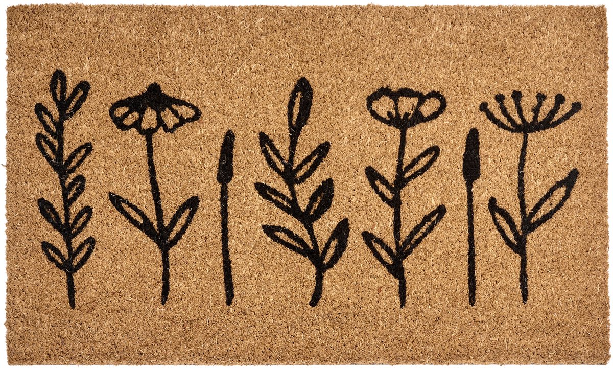 Beliani AGIAK - Deurmat - Naturel - 40 x 60 cm - Kokosvezel Natuurlijk