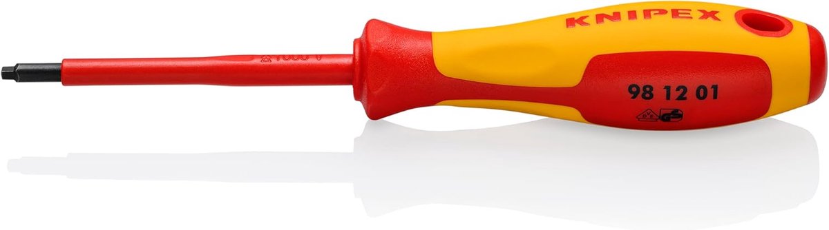 Vierkante Schroevendraaier - Geïsoleerd Gereedschap - Veilig Elektra Werk - 1000V VDE Getest - R1 Punt