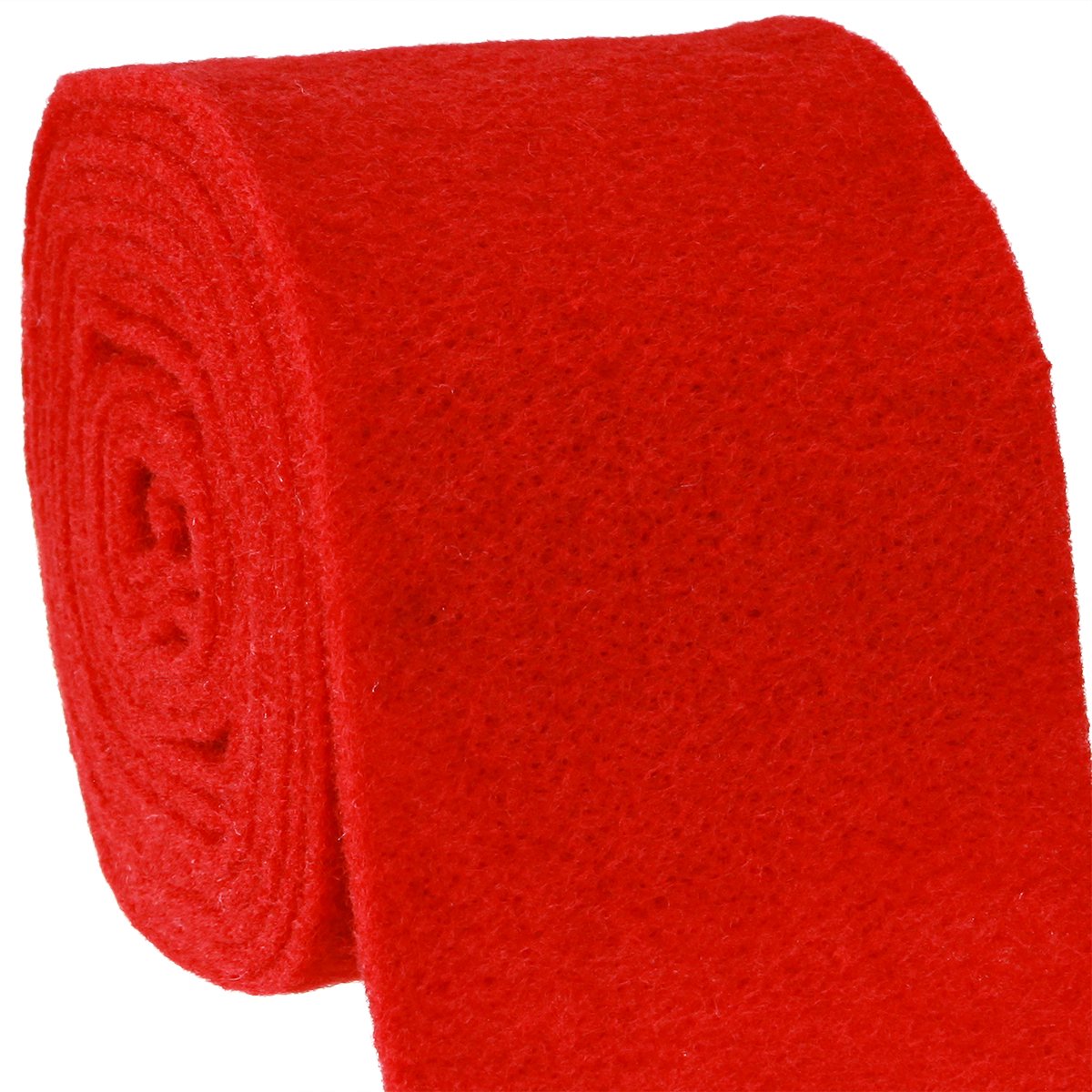 Vilten lint 15cm x 5m donkerrood