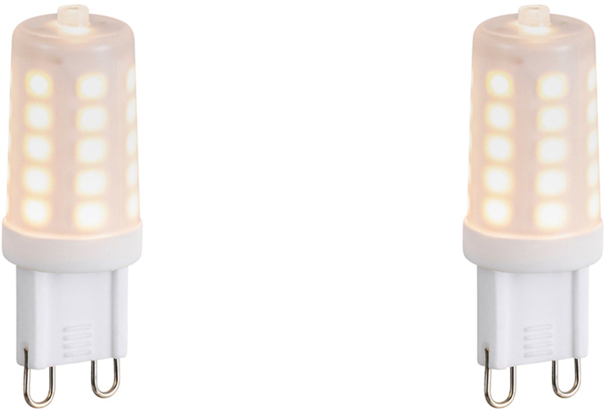 LUEDD Set van 2 G9 dimbare LED lampen opaal 1.2W 100 lm 2200K