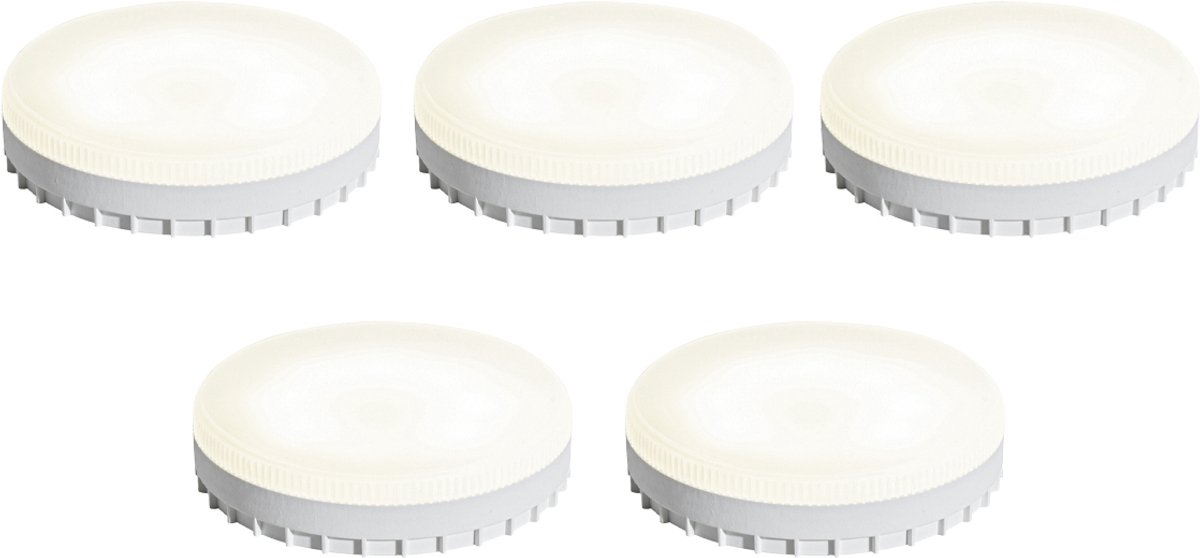 LUEDD Set van 5 GX53 dim to warm LED lampen 7W 750 lm 2700K-4000K