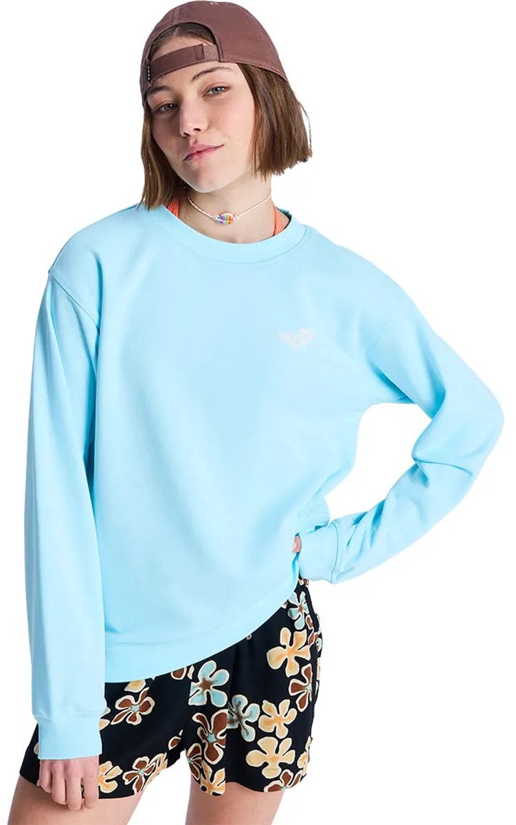 Roxy Surf Stoked Terry Vintage Sweatshirt XS Vrouw Turquoise