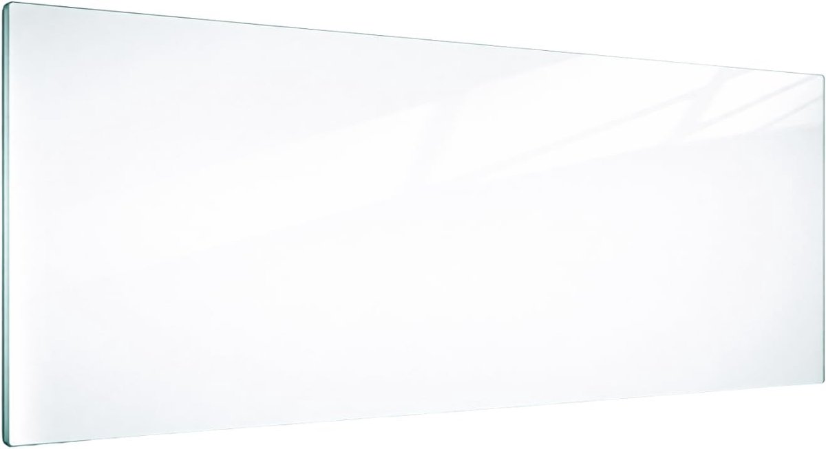 Kookplaat Afdekplaat - Glazen Plaat - Keuken Beschermen - Gehard Glas - 80 x 52 cm - Wit