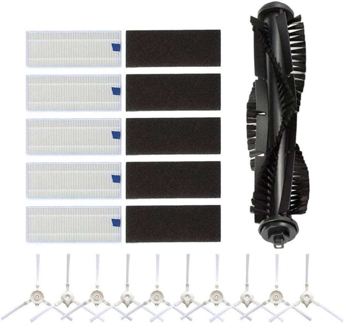 Reserveonderdelen en accessoires geschikt voor de filterrobotstofzuiger Rowenta Explorer-serie.