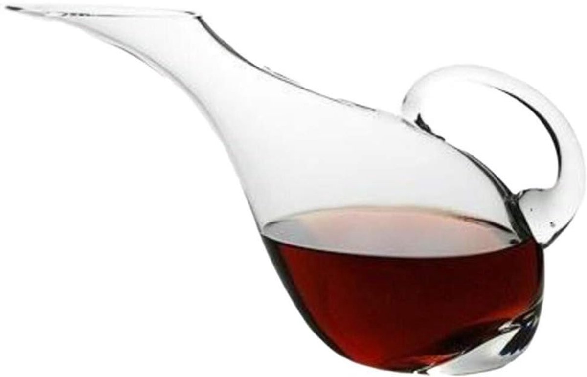 Wijnkaraf Kristal - Karaffen Glas - Wijn Serveren - Handgeblazen Ontwerp - 1000 ml - Transparant