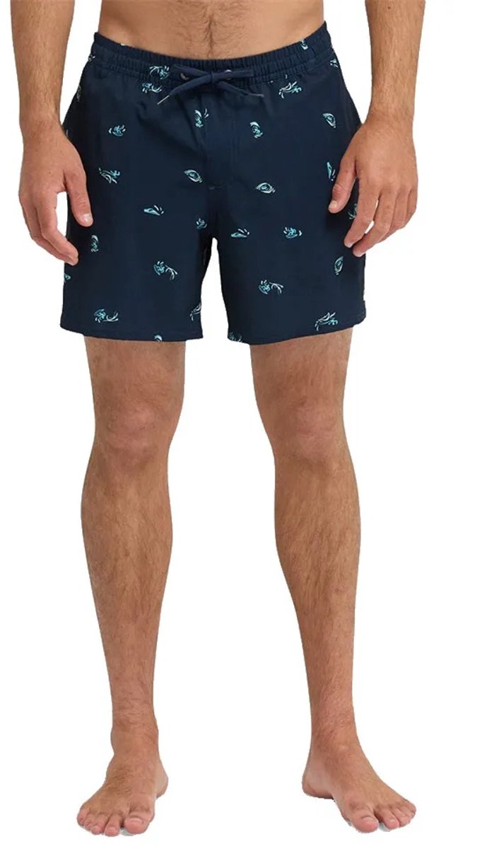 Quiksilver Stretch Printed Volley 16´´ Zwembroek XS Man Marineblauw