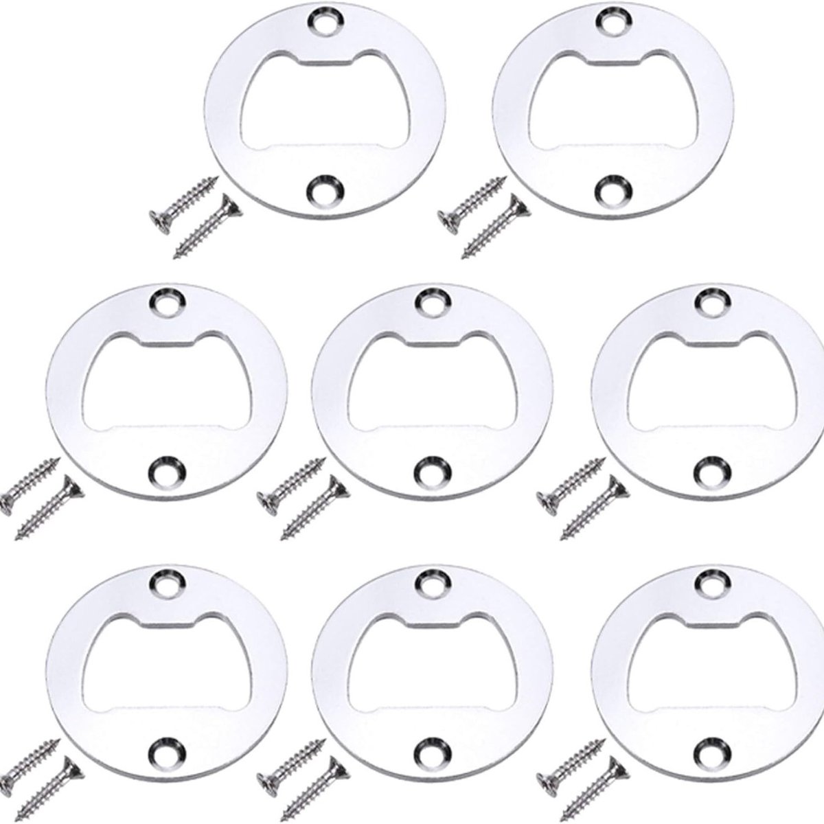 Oneay 16-delige doe-het-zelf flesopener accessoire set van roestvrij staal, inclusief schroeven en andere bevestigingsonderdelen.