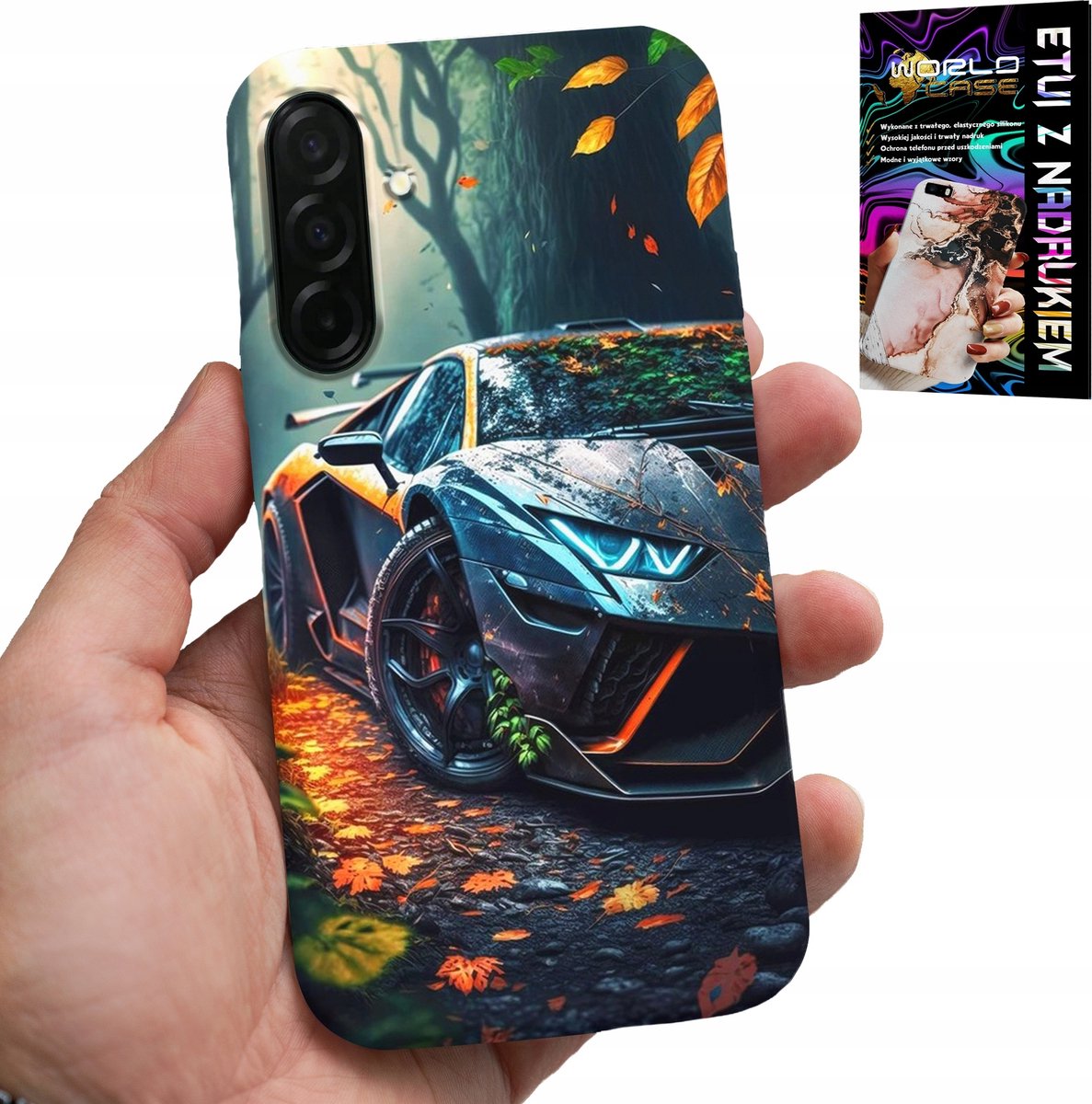 HOESJE VOOR SAMSUNG GALAXY A36 5G - LUXE AUTO'S SUPERCAR PATRONEN