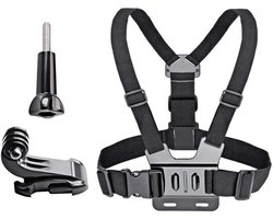 Sportcamera-borstband - fietsborstband - borstbevestigingsband - 3-delige set - compatibel met GoPro Hero 13/12/11/10/9/8/7/6/5, AKASO EK7000 Brave 4/7, DJI Osmo, Dragon Touch, WOLFANG, ODDV, Icefox - accessoirepakket voor sportcamera's
