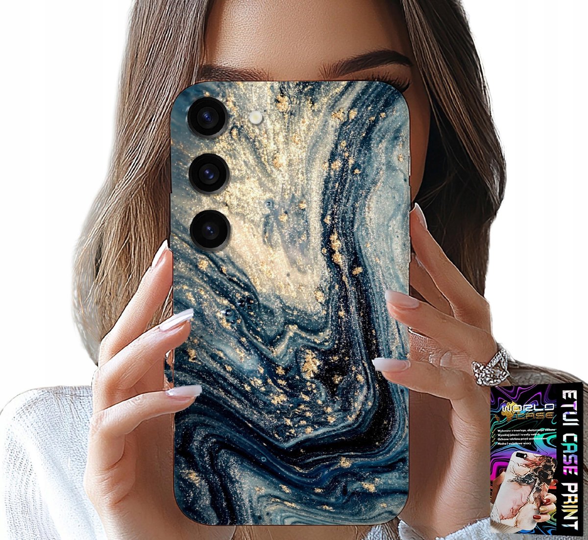 HOESJE VOOR SAMSUNG GALAXY S23 PLUS - HOESJE MET ELEGANT STEENPATROON