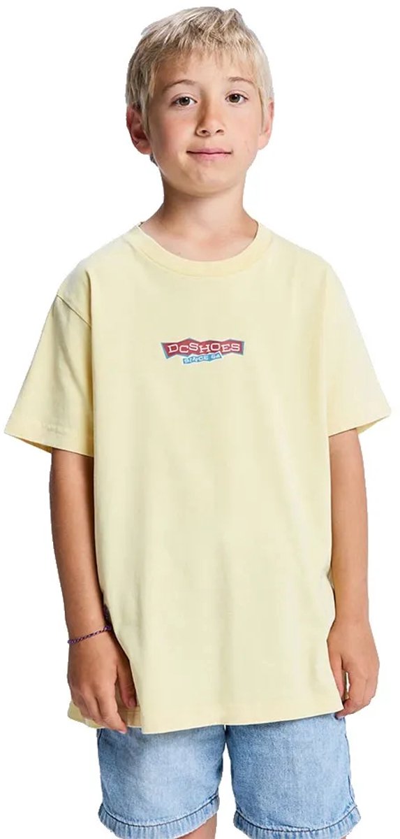 Dc Shoes Planetarium T-shirt Met Korte Mouwen 10 Years Jongen Dusky Citron