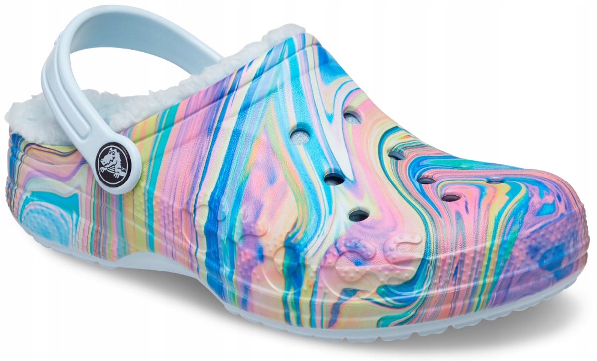Crocs Baya Lined Kinderen Klompen Mineral Gevoerd Blauw