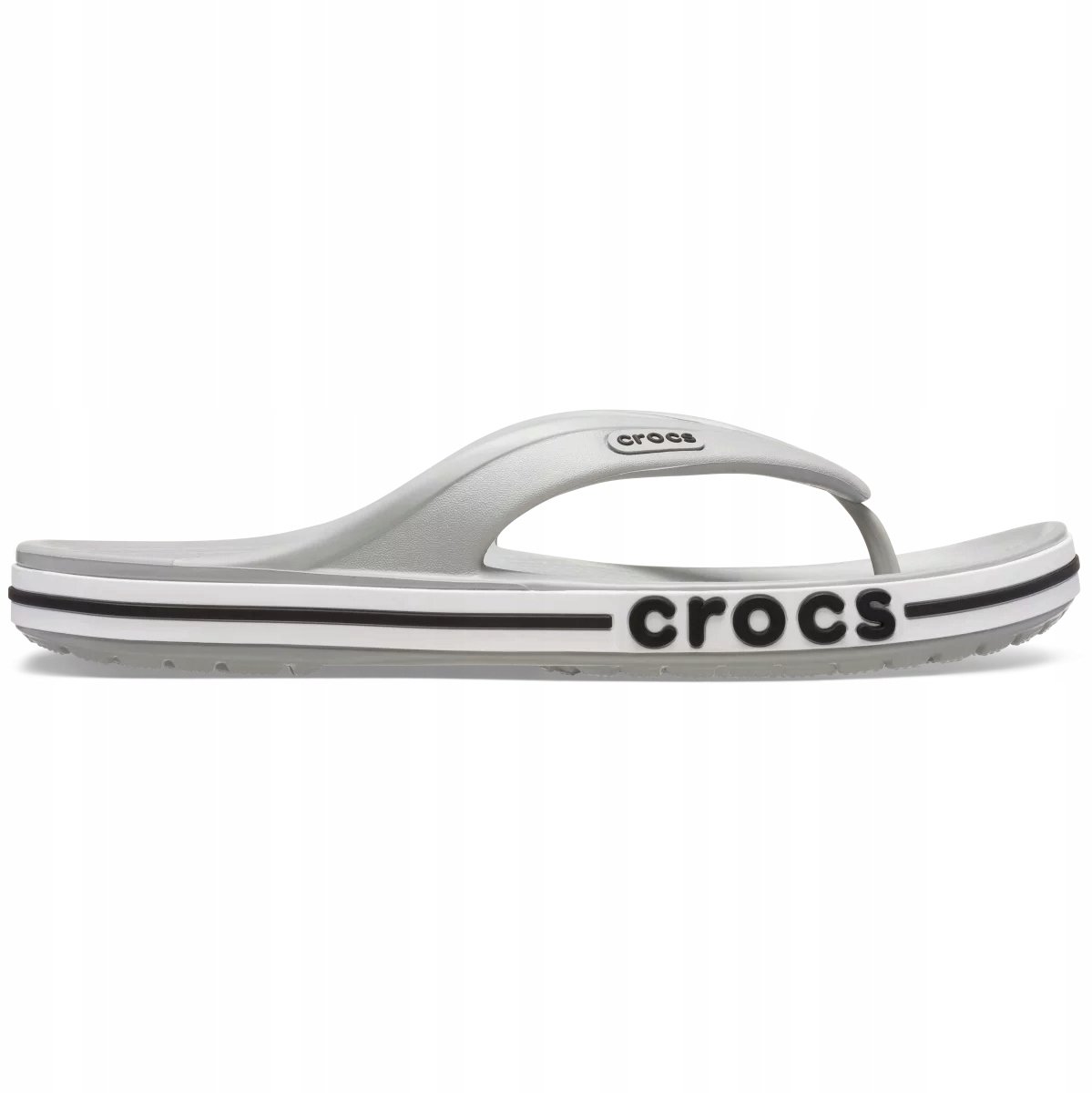 Crocs Bayaband - Heren Teenslippers - Lichtgrijs - Comfortabel - Antibacterieel