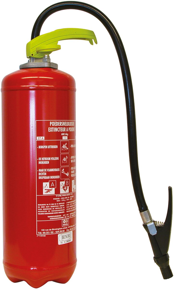BELMIC Brandblusser 6kg a/b/c benor (gebouwen)