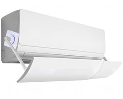 JUST-DEAL - Airconditioner Deflector - Wit - 57,5x16,5 cm - PP Materiaal