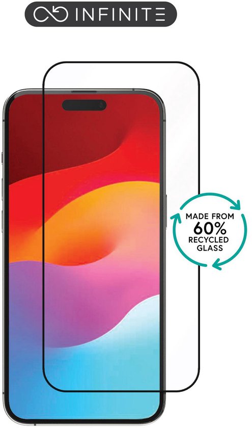 eSTUFF ES501401, Apple, iPhone 15, Résistant aux rayures, Noir, Transparent, 1 pièce(s)