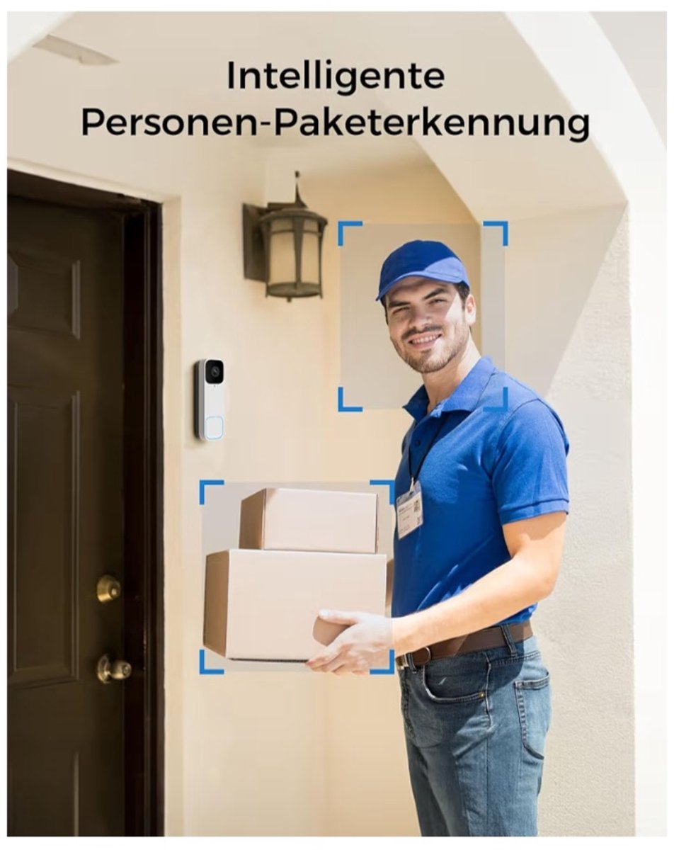 Elek Direct Slimme Video Deurbel met 2K FHD Camera - afbeelding 2