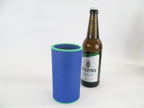 Fleskoelers Neopreen - Drankhoesjes - Drank Koel Houden - 5-6 mm Dik Materiaal - 0.5L Flessen - Blauw — afbeelding 3