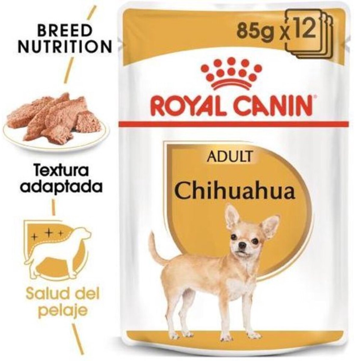 Bol.com Royal Canin Chihuahua Adult Natvoer - Hondenvoer - 4 x 12x85 g aanbieding