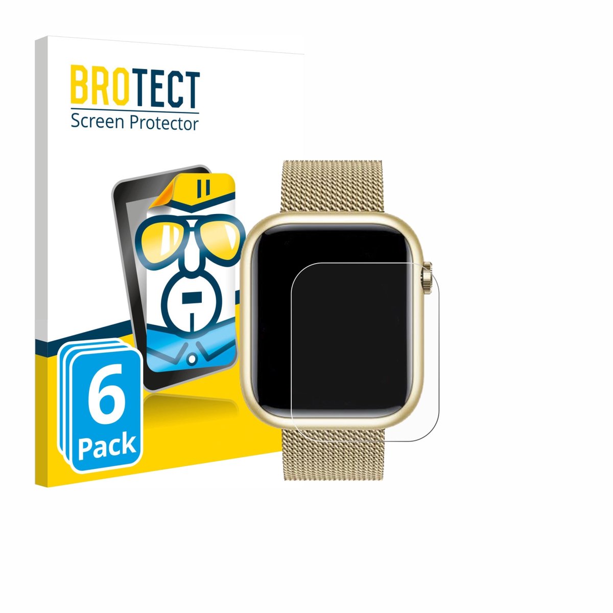 BROTECT - Screenprotector voor Taopon G104 1.83" - Folie Beschermfolie transparant 6 Stuks