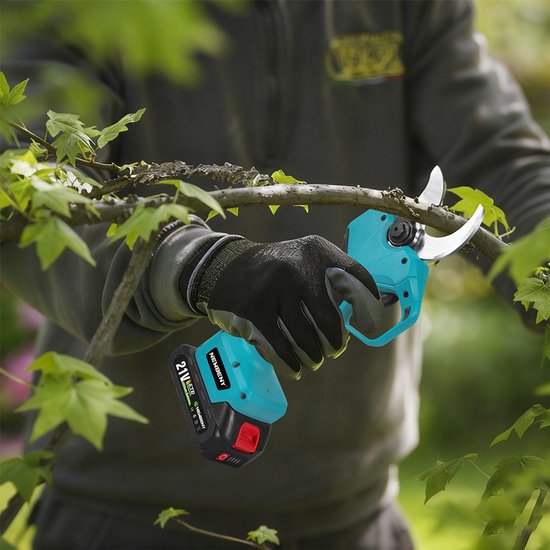 NewBeny Elektrische Snoeischaar - 50mm Snijdiameter - Accu Snoeischaar - met 2 Accu’s - Borstelloze Takkenschaar - Voor Boomgaard, Tuin, Boerderij, Park, Tuinieren van Merkloos	 — afbeelding 4