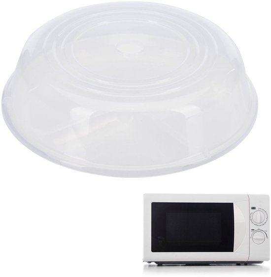 Westmark Magnetrondeksel, rond, ø ca. 25 cm, hoogte ca. 6,3 cm, kunststof, kleur: doorzichtig, 22452270