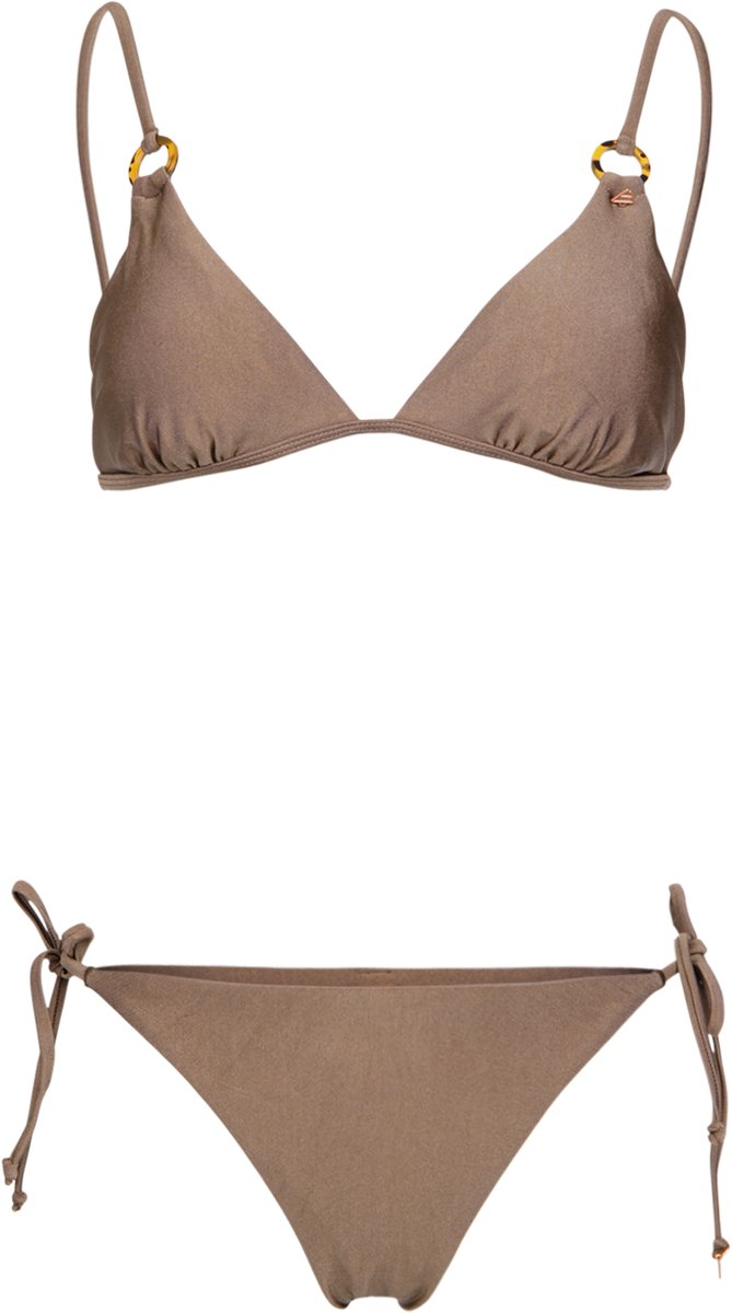 Brunotti Sunanda-Shine Bikini Set Triangel Bikini Set Dames Small Coverage 44 Shitake
