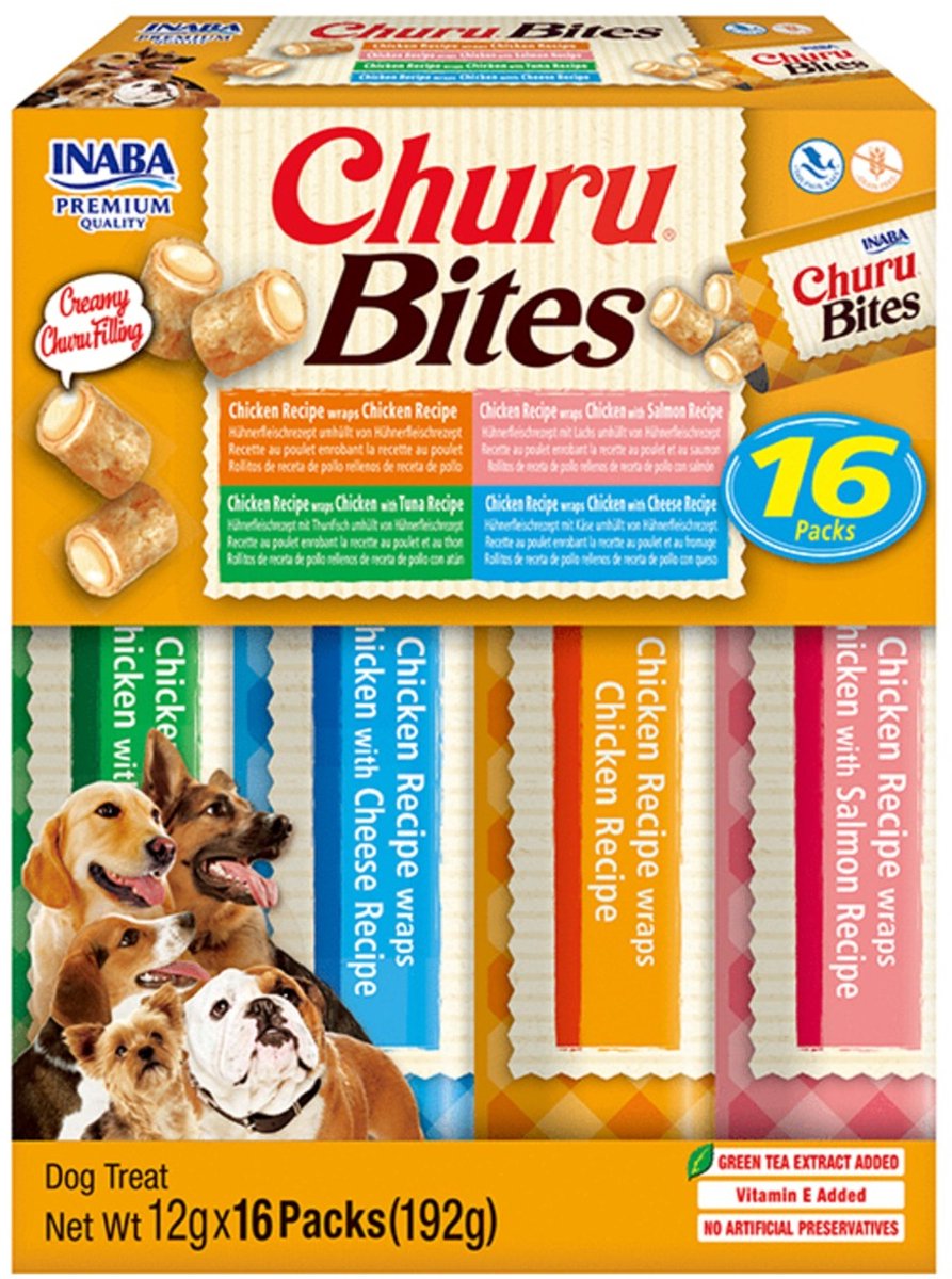 Churu Bites Multipack - Hondensnacks - Kip 16x12 g