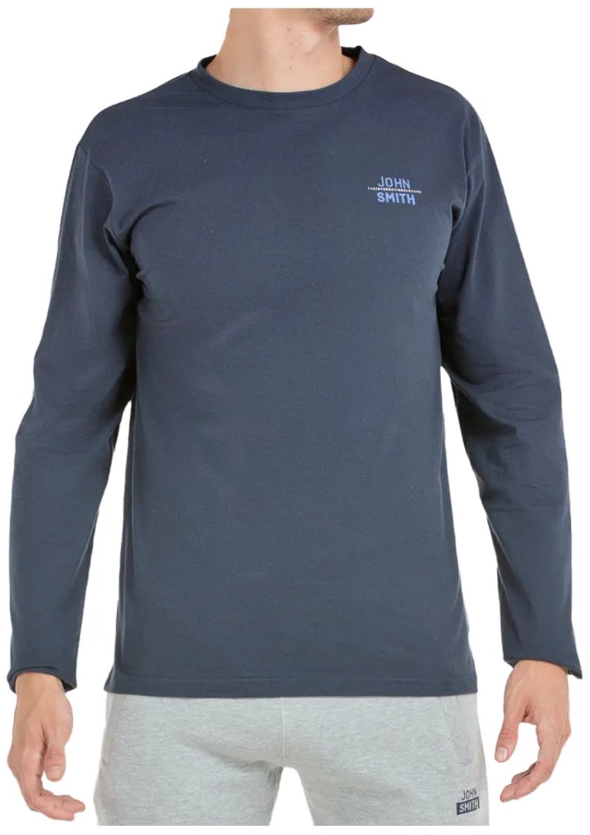 John Smith Eric T-shirt Met Lange Mouwen Blauw L Man