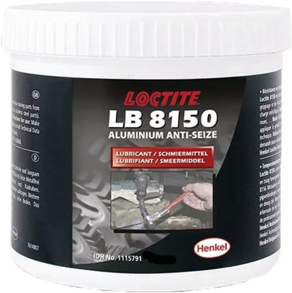 LOCTITE LB 8150 - Aluminiumpasta - Anti-Seize Montagepasta - Hittebestendig - 500g