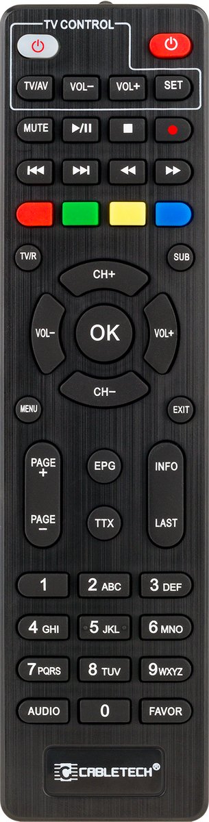 Cabletech URZ0336 Serie - Afstandsbediening - Infrarood - Ergonomisch Ontwerp