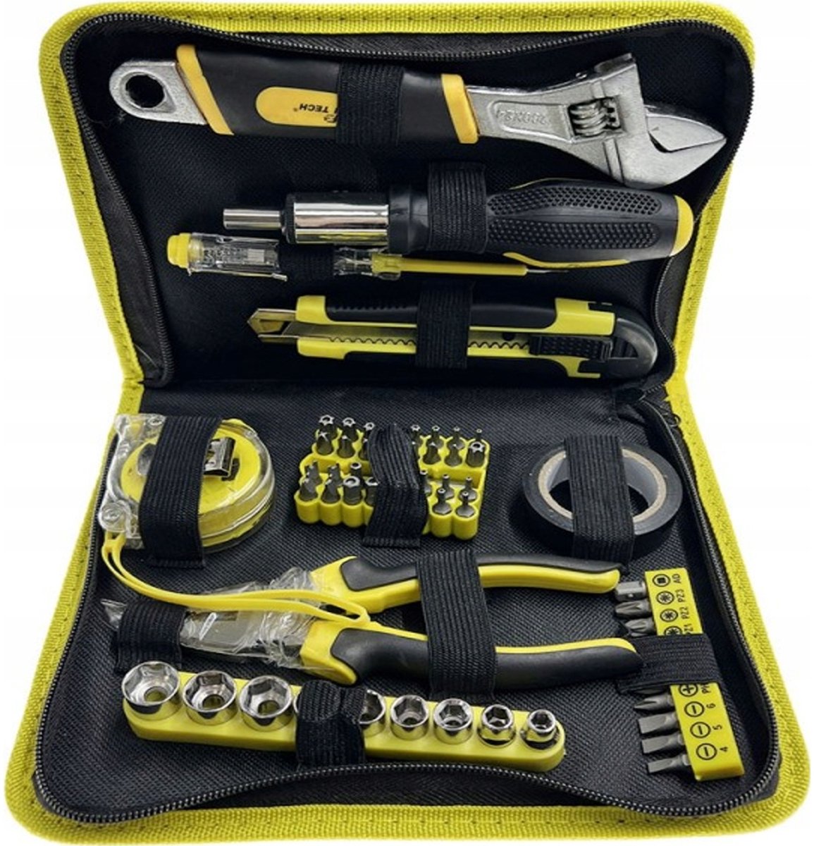 Falon-Tech FT061 Gereedschapset 61 Delen: Tangen, Sleutels, Bits