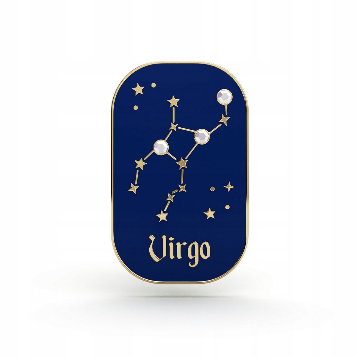 PINETS Zodiak Virgo Brosche met Zirkonia - 14K Gouden Afwerking