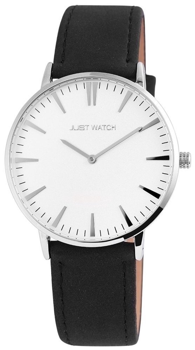 JUST WATCH Just Watch Unisex Polshorloge Alice echt leren band, basic, eenvoudig, mannen en vrouwen, partner