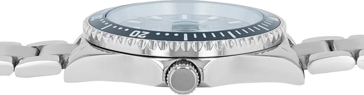 JUST Herenhorloge van roestvrij staal Ruben herenhorloge met roestvrijstalen band en datumweergave